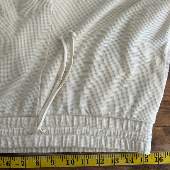 Victoria Secret Thermal Waffle-Knit Pajama Henley Jogger Set MED Beige Cozy - Picture 9 of 12